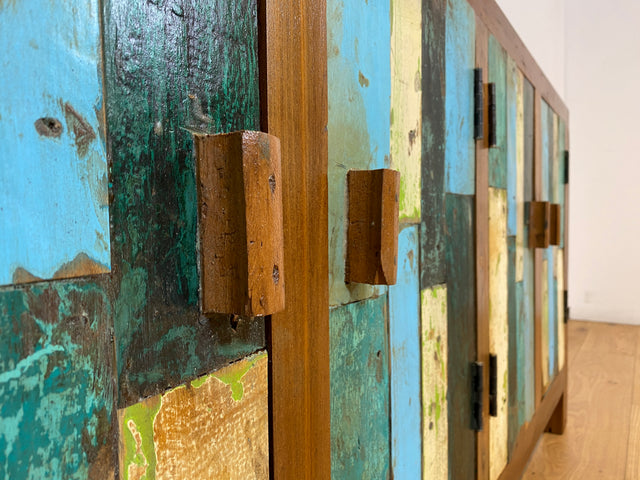 Boatwood by WMK I Nachhaltiges Sideboard handgefertigt aus altem Bootsholz