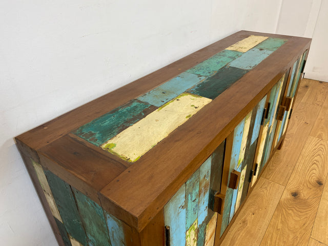 Boatwood by WMK I Nachhaltiges Sideboard handgefertigt aus altem Bootsholz