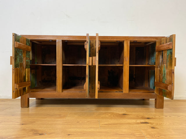 Boatwood by WMK I Nachhaltiges Sideboard handgefertigt aus altem Bootsholz