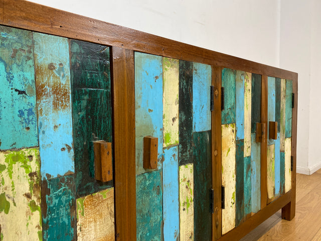 Boatwood by WMK I Nachhaltiges Sideboard handgefertigt aus altem Bootsholz