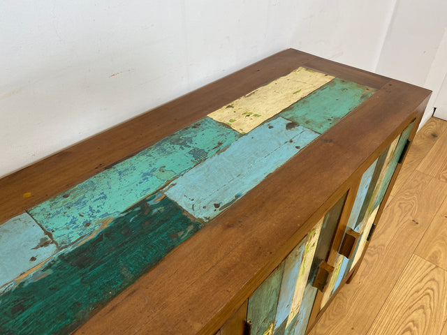 Boatwood by WMK I Nachhaltiges Sideboard handgefertigt aus altem Bootsholz