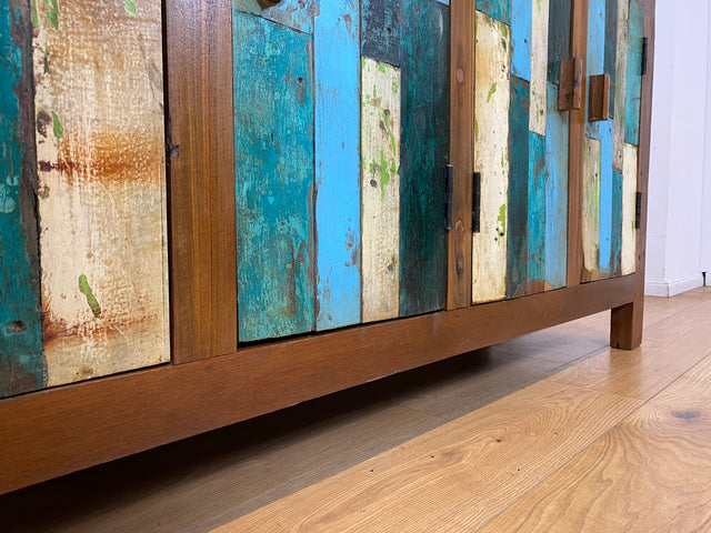 Boatwood by WMK I Nachhaltiges Sideboard handgefertigt aus altem Bootsholz