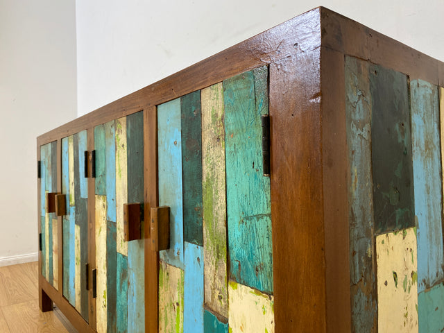 Boatwood by WMK I Nachhaltiges Sideboard handgefertigt aus altem Bootsholz
