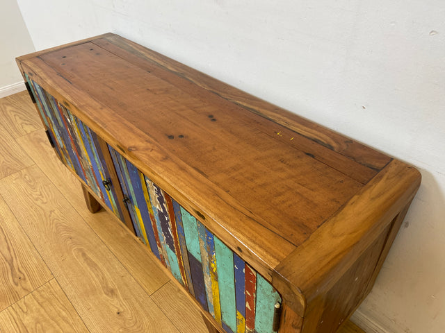 Boatwood by WMK I Bunterschönes Sideboard handgefertigt aus altem Bootsholz