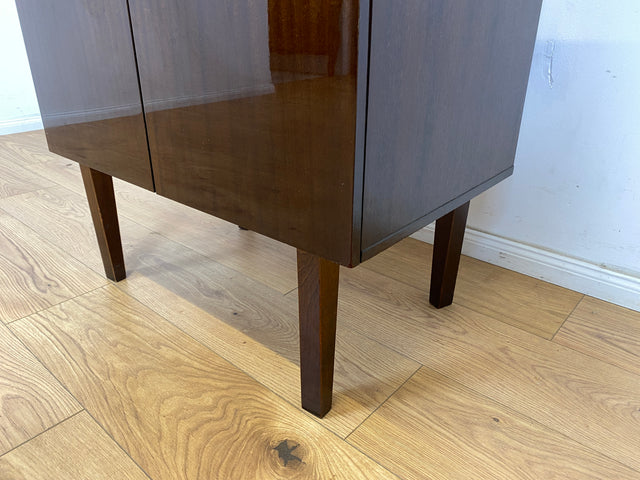 WMK Stilschlichte und sehr gut erhaltene 70er Jahre Fernsehkommode mit praktischer drehbarer Fernsehablage # Schrank Anrichte Sideboard Fernsehschrank Wäschekommode TV-Lowboard Retro Vintage Hochglanz