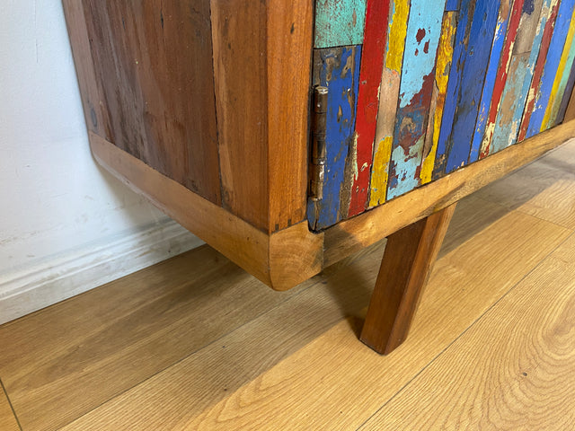 Boatwood by WMK I Bunterschönes Sideboard handgefertigt aus altem Bootsholz