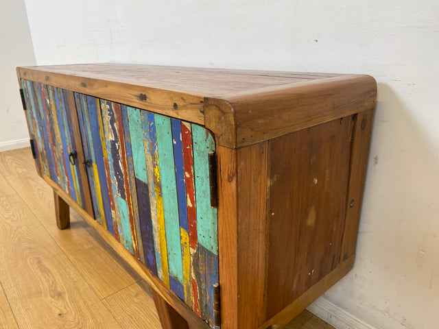Boatwood by WMK I Bunterschönes Sideboard handgefertigt aus altem Bootsholz
