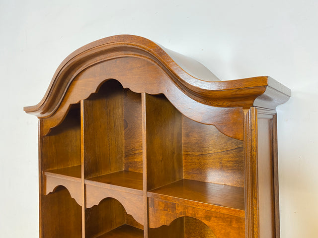 WMK Beautiful & high-quality vintage writing cabinet made of solid wood in English style with drawers & shelf attachment # Secretary attachment secretary shelf bookcase bookcase chest of drawers chest of drawers