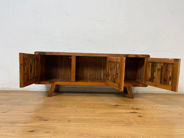 Boatwood by WMK I Bunterschönes Sideboard handgefertigt aus altem Bootsholz