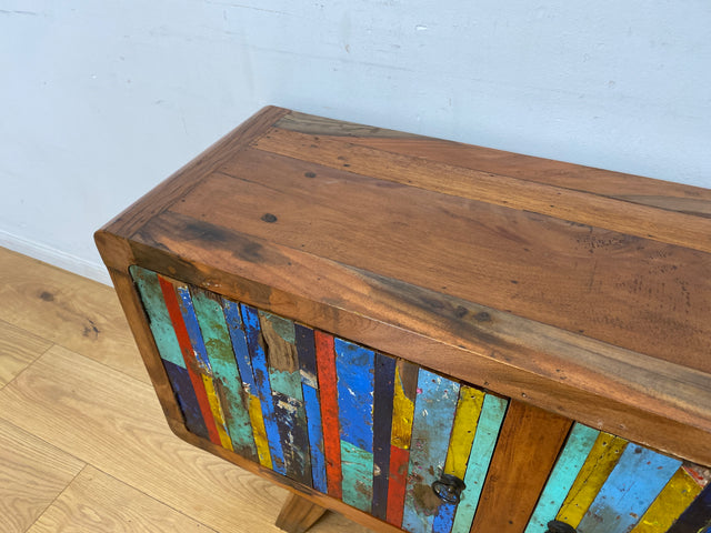 Boatwood by WMK I Bunterschönes Sideboard handgefertigt aus altem Bootsholz
