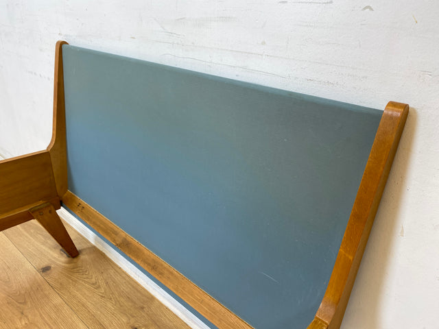 WMK Besonders schönes und gut erhaltenes 60erJahre Einzelbett von/für VEB Hellerau für Lattenrost / Matratzen Größe 90x190 # Bett Designerbett Daybed Bed Schlafzimmer Mid-Century Vintage 50er DDR