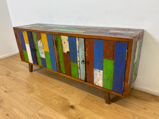 Boatwood by WMK I Nachhaltiges Sideboard handgefertigt aus altem Bootsholz