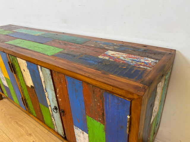 Boatwood by WMK I Nachhaltiges Sideboard handgefertigt aus altem Bootsholz