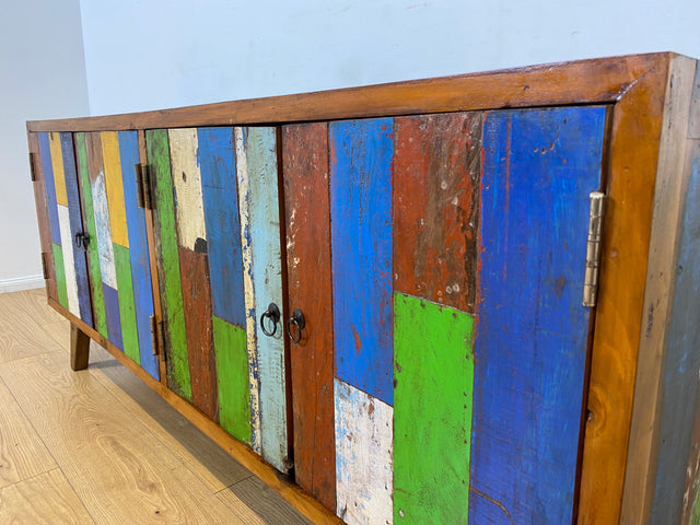 Boatwood by WMK I Nachhaltiges Sideboard handgefertigt aus altem Bootsholz