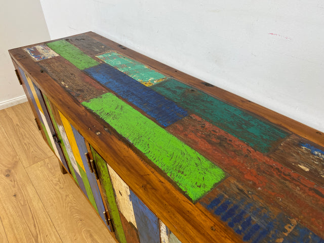 Boatwood by WMK I Nachhaltiges Sideboard handgefertigt aus altem Bootsholz