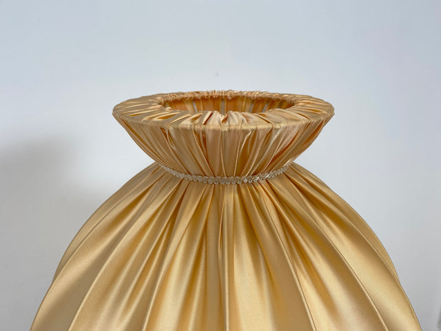 WMK Wunderschöne & sehr gut erhaltene 70er Jahre Stehlampe mit tollem Lampenschirm und Messing Lampenfuß mit edlen Marmorelementen # Lampe Stehleuchte Leselampe Leuchte Retro Mid-Century 60er Vintage