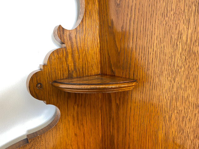 WMK Prachtvoller und gut erhaltener antiker Büffetschrank aus massivem Eichenholz mit prunkvollen Messingbeschlägen, um 1900 # Anrichte Aufsatzbuffett Buffett Schrank Highboard Gründerzeit Vintage
