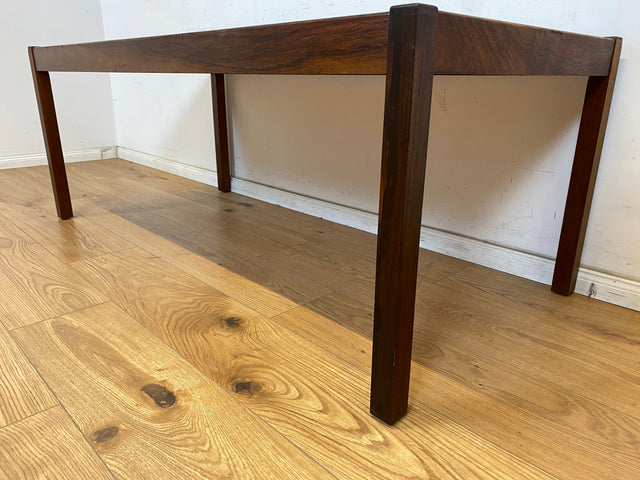 WMK Stilvoller und sehr gut erhaltener großer dänischer Couchtisch aus Palisander mit kunstvoll gestalteten Fliesen # skandinavischer Wohnzimmertisch Fliesentisch Coffee Table Mid-Century Vintage 70er
