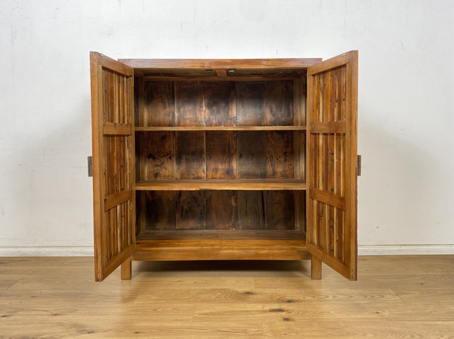 Boatwood by WMK # Wunderschöner Schrank aus altem Bootsholz, ein handgefertigtes Unikat aus massivem Teakholz # Highboard Kleiderschrank Wäscheschrank Kommode Sideboard Wäschekommode Bootsmöbel Teak