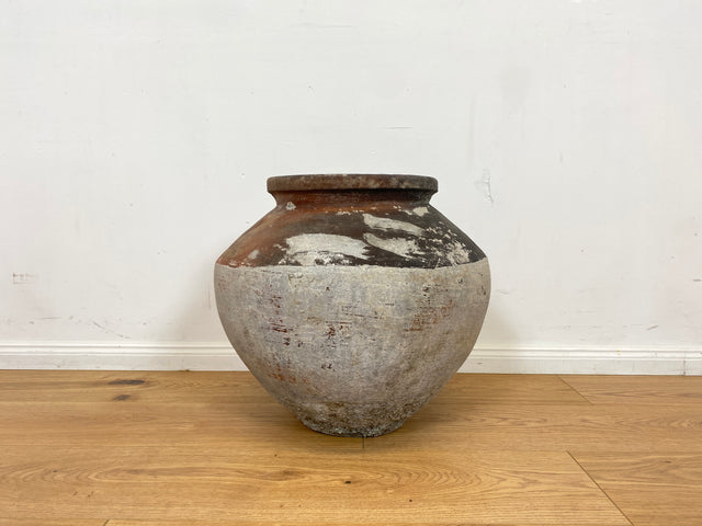 Boatwood by WMK # Sehr schöne antike Bodenvase / Wasserbehälter von der Insel Bali, ca. 100 Jahre alt, aus Terracotta mit Alterspatina # Vase Amphore Topf Dekoration Gartenurne Terrakotta-Vase Blumentopf Vintage