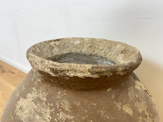 Boatwood by WMK # Sehr schöne antike Bodenvase / Wasserbehälter von der Insel Bali, ca. 100 Jahre alt, aus Terracotta mit Alterspatina # Vase Amphore Topf Gartenurne Dekoration Terrakotta-Vase Blumentopf Vintage