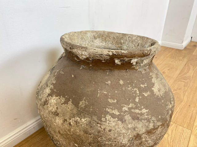 Boatwood by WMK # Sehr schöne antike Bodenvase / Wasserbehälter von der Insel Bali, ca. 100 Jahre alt, aus Terracotta mit Alterspatina # Vase Amphore Topf Gartenurne Dekoration Terrakotta-Vase Blumentopf Vintage