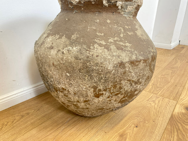 Boatwood by WMK # Sehr schöne antike Bodenvase / Wasserbehälter von der Insel Bali, ca. 100 Jahre alt, aus Terracotta mit Alterspatina # Vase Amphore Topf Gartenurne Dekoration Terrakotta-Vase Blumentopf Vintage