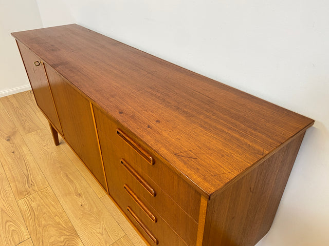 WMK # Formschönes skandinavischer Mid-Century Designer Sideboard von Ulferts in Teakholz mit Schubladen # Kommode Schrank Anrichte TV-Bank Danish Design Vintage Teak Berlin Hamburg