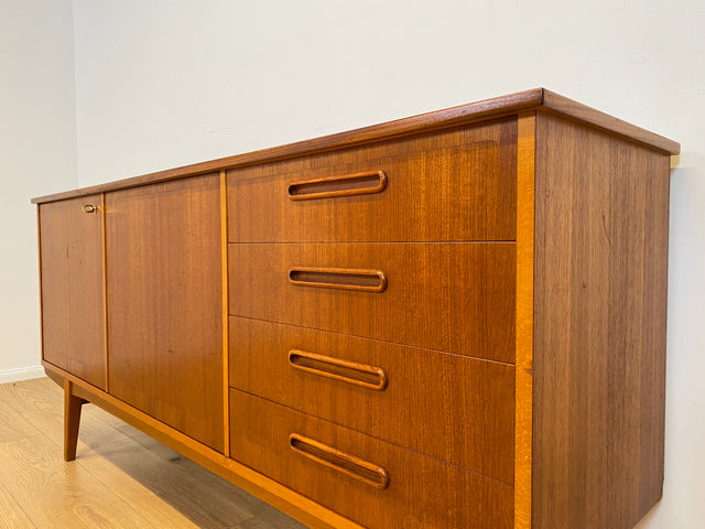 WMK # Formschönes skandinavischer Mid-Century Designer Sideboard von Ulferts in Teakholz mit Schubladen # Kommode Schrank Anrichte TV-Bank Danish Design Vintage Teak Berlin Hamburg