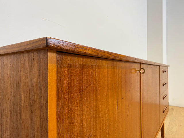 WMK # Formschönes skandinavischer Mid-Century Designer Sideboard von Ulferts in Teakholz mit Schubladen # Kommode Schrank Anrichte TV-Bank Danish Design Vintage Teak Berlin Hamburg