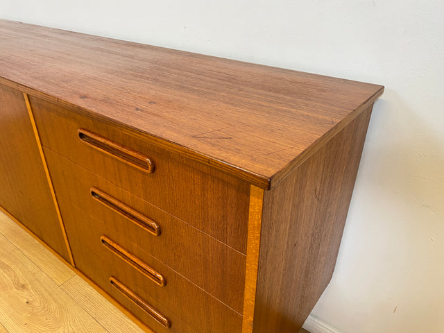 WMK # Formschönes skandinavischer Mid-Century Designer Sideboard von Ulferts in Teakholz mit Schubladen # Kommode Schrank Anrichte TV-Bank Danish Design Vintage Teak Berlin Hamburg