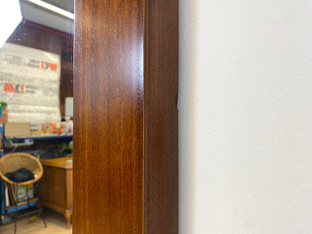 WMK I Großer & eleganter Vintage Spiegel im antikem Stil mit verziertem Holzrahmen in Nussbaum I Wandspiegel Holzspiegel Mirror Garderobe Flur Bad Retro I Versand möglich I Mainz Nürnberg Regensburg