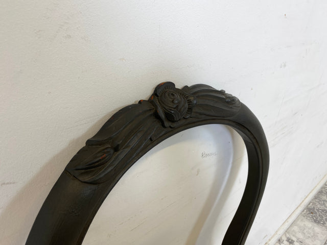 WMK 1/2 Formschöner und gut erhaltener 60er Jahre Stuhl im Biedermeier Stil mit wunderschönem jedoch etwas fleckigem Bezug # Esszimmerstuhl Salonstuhl Küchenstuhl Stühle Vintage # Stückpreis