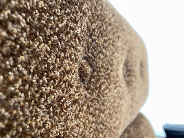 WMK Hochwertiger & gut erhaltener 70er Jahre Soft Pad Schreibtischstuhl von Eron mit Originalbezug aus Stoff & Leder , höhenverstellbar # Drehstuhl Drehsessel Chefsessel Office Chair Space Age Vintage