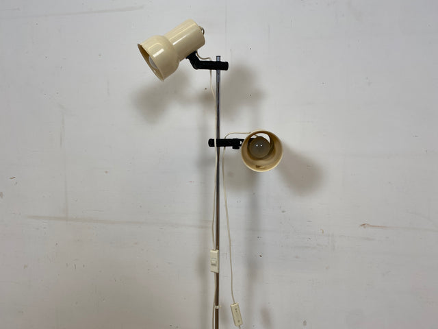 Skandinavische Space Age Stehlampe von Nordlux in Weiß mit zwei verstellbaren Leuchten I Stehleuchte Lampe Leselampe Licht Pop Art Retro Vintage Mid-Century 60er 70er I