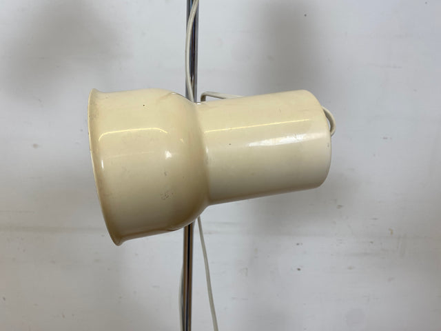 Skandinavische Space Age Stehlampe von Nordlux in Weiß mit zwei verstellbaren Leuchten I Stehleuchte Lampe Leselampe Licht Pop Art Retro Vintage Mid-Century 60er 70er I
