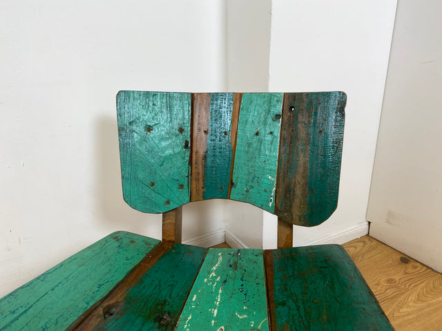 Boatwood by WMK I 1/5 Einzigartiger Lounge Sessel aus altem Bootsholz, ein handgefertigtes Unikat aus massivem Teakholz , auch Outdoor I Stuhl Relax Holz Garten Balkon Boots Möbel Treibholz Meer Teak