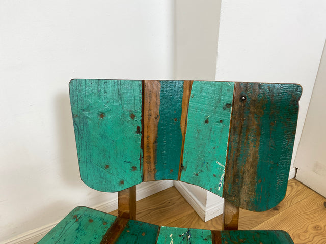 Boatwood by WMK I 1/5 Einzigartiger Lounge Sessel aus altem Bootsholz, ein handgefertigtes Unikat aus massivem Teakholz , auch Outdoor I Stuhl Relax Holz Garten Balkon Boots Möbel Treibholz Meer Teak