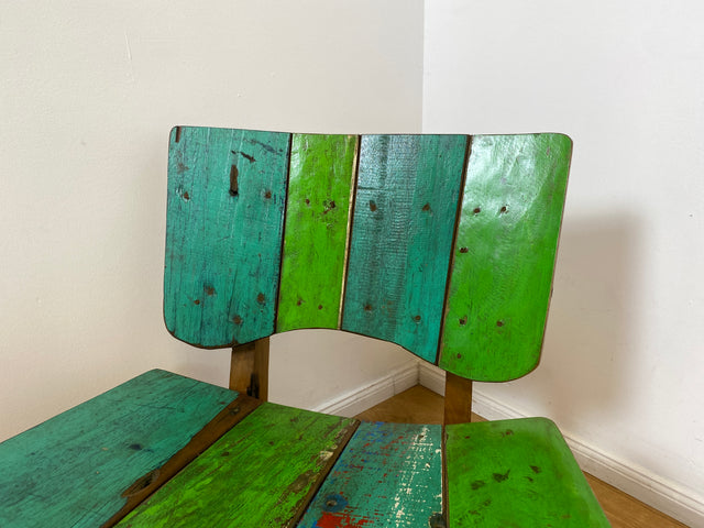 Boatwood by WMK I 1/5 Einzigartiger Lounge Sessel aus altem Bootsholz, ein handgefertigtes Unikat aus massivem Teakholz , auch Outdoor I Stuhl Relax Holz Garten Balkon Boots Möbel Treibholz Meer Teak