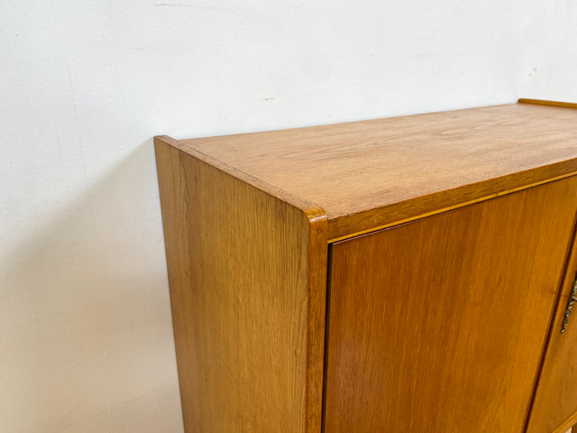 WMK I Stilvolle Mid-Century Kommode in Eiche aus 1967, bauähnlich mit 602 von Franz Ehrlich für VEB Hellerau I Sideboard Wäschekommode TV Lowboard Schrank Schuhschrank Vintage DDR Berlin München Bonn