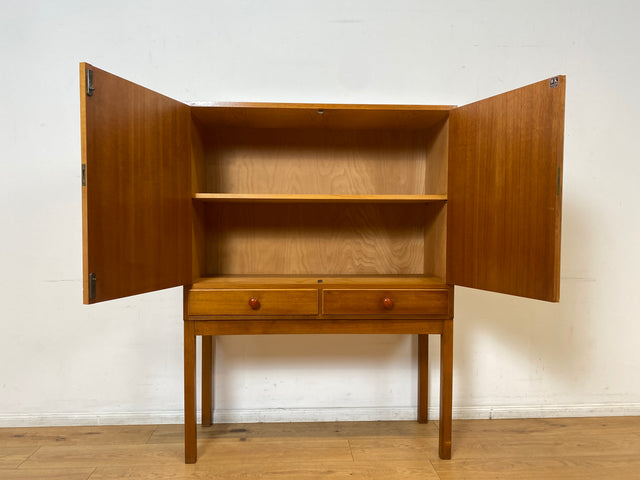 WMK I Schöner & geräumiger Mid-Century Schrank mit Schubladen und formschönen Holzgriffen I Highboard Kommode Wäscheschrank Wäschekommode Fernsehschrank Vintage 60er 70er Retro Berlin Wolfsburg NRW