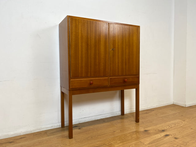 WMK I Schöner & geräumiger Mid-Century Schrank mit Schubladen und formschönen Holzgriffen I Highboard Kommode Wäscheschrank Wäschekommode Fernsehschrank Vintage 60er 70er Retro Berlin Wolfsburg NRW