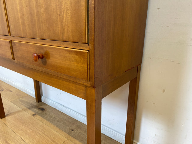 WMK I Schöner & geräumiger Mid-Century Schrank mit Schubladen und formschönen Holzgriffen I Highboard Kommode Wäscheschrank Wäschekommode Fernsehschrank Vintage 60er 70er Retro Berlin Wolfsburg NRW