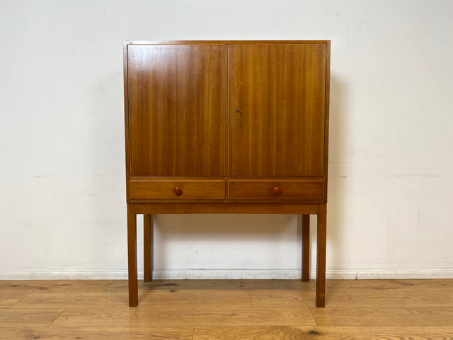 WMK I Schöner & geräumiger Mid-Century Schrank mit Schubladen und formschönen Holzgriffen I Highboard Kommode Wäscheschrank Wäschekommode Fernsehschrank Vintage 60er 70er Retro Berlin Wolfsburg NRW