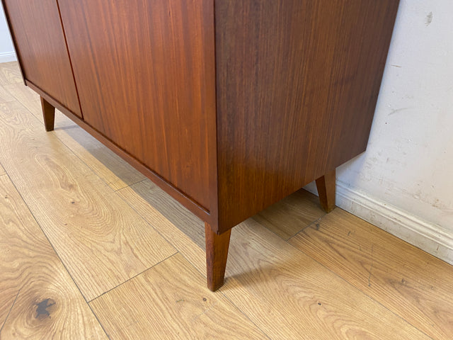 WMK I Schöner Mid-Century Schreibschrank, Vollholz I Sekretär Schreibkommode Schreibtisch Desk Bücherschrank Bücherregal Schrankwand Regalwand Kommode Vintage 50er 60er I Berlin Leipzig Hannover