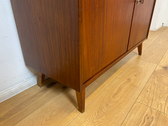 WMK I Schöner Mid-Century Schreibschrank, Vollholz I Sekretär Schreibkommode Schreibtisch Desk Bücherschrank Bücherregal Schrankwand Regalwand Kommode Vintage 50er 60er I Berlin Leipzig Hannover