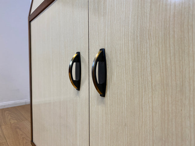 WMK I Einzigartiger und gut erhaltener Mid-Century Schreibschrank mit Regal I Sekretär Schreibkommode Schreibtisch Bücherschrank Bücherregal Flurkommode Vintage Retro 60er 70er Berlin Bonn NRW Bayern