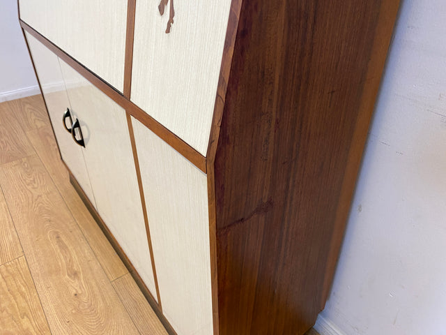 WMK I Einzigartiger und gut erhaltener Mid-Century Schreibschrank mit Regal I Sekretär Schreibkommode Schreibtisch Bücherschrank Bücherregal Flurkommode Vintage Retro 60er 70er Berlin Bonn NRW Bayern