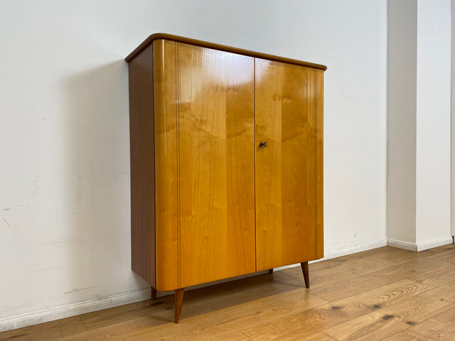WMK # Formschöner und gut erhaltener Mid-Century Wäscheschrank Modell Dominia von VEB Heidenau mit Schubladen # Schrank Highboard Kommode Wäschekommode Schuhschrank 50er 60er Rockabilly Vintage DDR