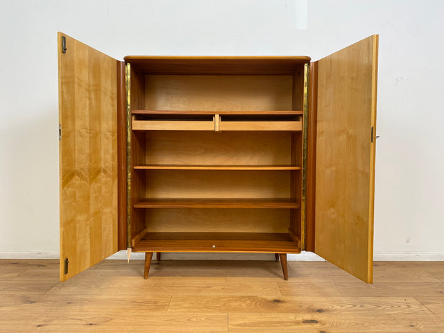 WMK # Formschöner und gut erhaltener Mid-Century Wäscheschrank Modell Dominia von VEB Heidenau mit Schubladen # Schrank Highboard Kommode Wäschekommode Schuhschrank 50er 60er Rockabilly Vintage DDR